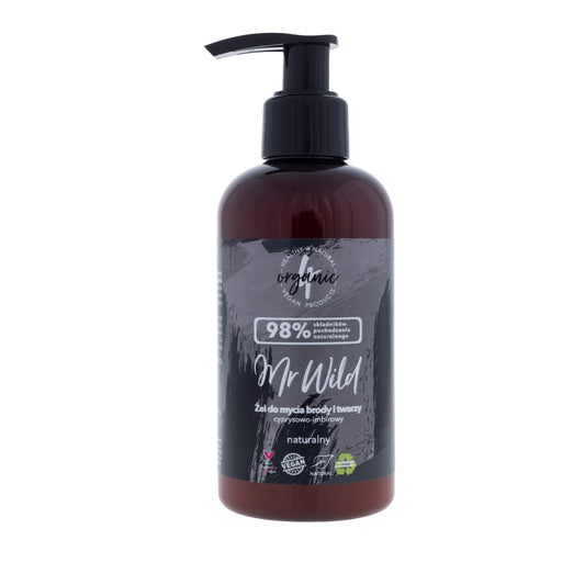 Mr Wild habeme- ja näopuhastusgeel  küpress ja ingver 200ml