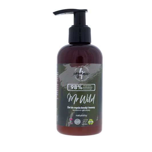 Mr Wild habeme- ja näopuhastusgeel vürtsikas ja tsitruseline 200ml
