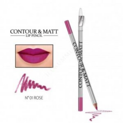 ✏️Huulepliiats õrn roosakas CONTOUR & MATT nr 1  2g