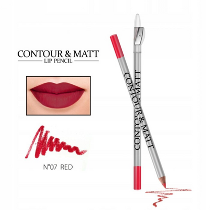 ✏️Huulepliiats Red, CONTOUR & MATT nr 07  2g