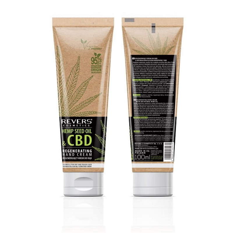 Taastav Kätekreem CBD Loodusliku Kanepiõliga, 100ml