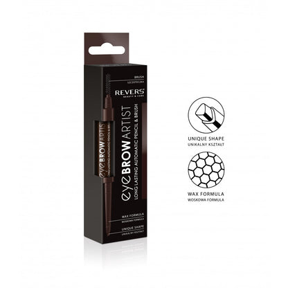 Eye Brow ARTIST, automaatne kulmupliiats DARK BROWN, 0,25g